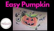 Pumpkin Face Painting Tutorial ~ EASY ~ Arielpaints