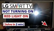 How to Fix LG TV Not Turning On Red Light On || Quick Solve in 2 minutes