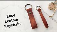 Easy Leather Key Chain Pdf Pattern, Simple Diy Leather Keychain