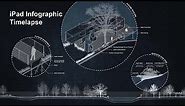 iPad Infographic Timelapse with Procreate- Landscape Architecture Section, Axon Diagram & Details