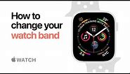 Apple Watch Series 4 – How to change your watch band – Apple