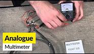 How to use an analogue multimeter- Rolson