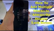 Samsung Galaxy A52: How To Add Multiple Clocks to Always On Display Lock Screen