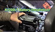 BMW K1200LT DIY Battery Installation