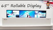 65" Rollable TV by LG Display Demo at CES 2018