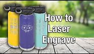How To Laser Engrave 32 oz. Polar Camel Water Bottles