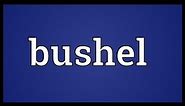 Bushel Meaning