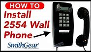 Cortelco 2554 Red Corded Wall Phone Installation from SmithGear.com