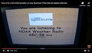 How to fix a NO AUDIO problem on your Spectrum (Time Warner) digital cable box