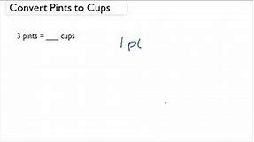 Convert Pints to Cups
