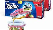 Ziploc Gallon Food Storage Bags, Stay Open Design with Stand-Up Bottom, Easy to Fill, 75 Count (Pack of 2)