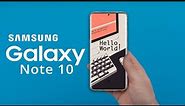 Samsung Galaxy Note 10 Pro FIRST LOOK - Galaxy Note 10 Price & Specifications