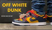Off White Nike Dunk Low University Gold Review and On Feet