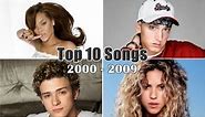 Top 10 Songs of Each Year (2000-2009)