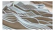 DIY Abstract Wood Wall Art, Parametric Wall Art