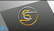 Professional logo 3D ''SC''CS'' logo design on android mobile, Pixellab tutorial [ASRAFUL ART]