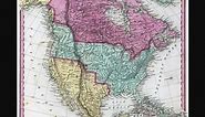 Map fo North America in 1836