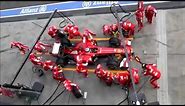 Ferrari F1 Pit Stop Perfection IN 90% SLOW MOTION