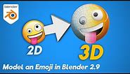 How to Model a 3D Emoji in Blender 2.9