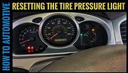 How To Turn Off the Tire Pressure Light that Will Not Reset On A Toyota Highlander
