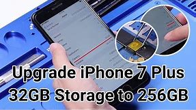 How to Expand iPhone Storage: iPhone 7 Plus From 32GB to 256GB | Motherboard Repair