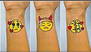 Emojis Mixing Tattoo With Pen | Emojis Tattoos