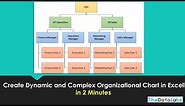 Create Dynamic Organizational Chart in Excel in 2 Minutes