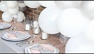 Balloon Tablescape | Totally Dazzled | Rose Gold Party Ideas