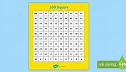 Number Grid from 1 to 100