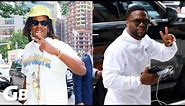 Jay-Z and comedian Kevin Hart meet at Roc Nation headquarters in Manhattan's Chelsea neighborhood