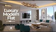Modern Luxury Apartment Interior Design Tour | 1 Bedroom Flat Interior Design Ideas | Spazio