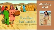 Four Feet, Two Sandals by Karen Lynn Williams: An Interactive Read Aloud Book for Kids