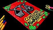 Consumer Awareness Project File Cover Page Decoration | How to make Consumer Awareness project file