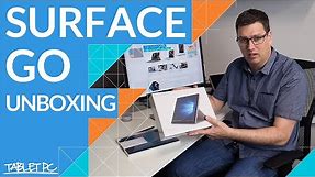 Unboxing the Surface Go and Surface Go Keyboard and Setup