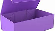 RYDDOY Purple Gift Box, 9.5x6x3'' Gift box for Presents with Lids Magnetic Closure Rectangle Collapsible for Bridesmaid Proposal Box, Wedding, Christmas, Halloween, Birthday Gift Packging