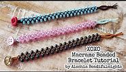 XOXO Macrame Beaded Bracelet Tutorial