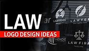 Law logo design. Best ideas, examples, inspiration. Download links included.