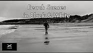 Beach Images in Black and White .