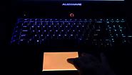 Alienware 17 Keyboard Lighting Effects with AlienFX
