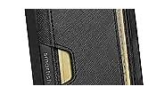 Smartish iPhone 11 Pro Max Wallet Case - Wallet Slayer Vol. 2 [Slim Protective Kickstand] Credit Card Holder (Silk) - Black Tie Affair