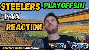 Steelers FAN reaction: The Pittsburgh Steelers MAKE The NFL PLAYOFFS