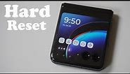 How To Hard Reset Motorola Razr Plus / 40 Ultra - Easy