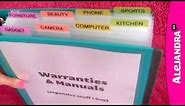 How to Organize Warranties, Manuals & Receipts