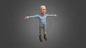 Vladimir Putin - 3D political Caricature - 3D model by VinAlex