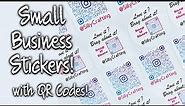 DIY:How to Make QR Code Stickers with Cricut ! Easy