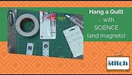 DIY Quilt Hanger: Ceramic Magnets