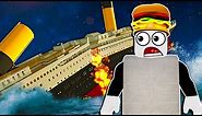 OB & I Must Escape The SINKING TITANIC! - Roblox Multiplayer Survival