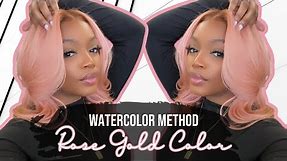 How to Get the PERFECT Rose Gold Color | WATERCOLOR METHOD | Chantler Tiara