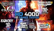 Intel HD Graphics 4000 In 2022 | 10 Games Tested