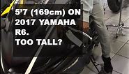 5'7 (168cm - 170cm) height on 2017 Yamaha R6